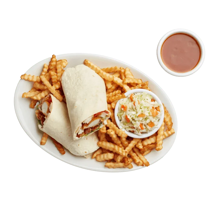 Wrap au poulet avec sauce
