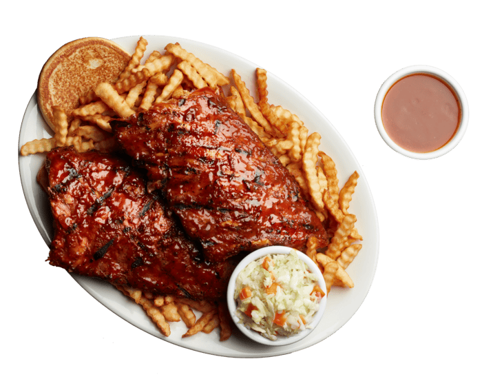 Full portion of spareribs